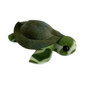 Baby Turtle Stuffed Plush Animal Toy 5" Green Brown Soft Cuddly Adorable Ocean